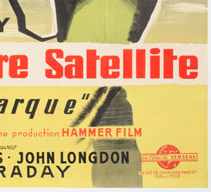 Quatermass II: Enemy from Space 1958 French Grande Film Movie Poster, Clement Hurel - detail