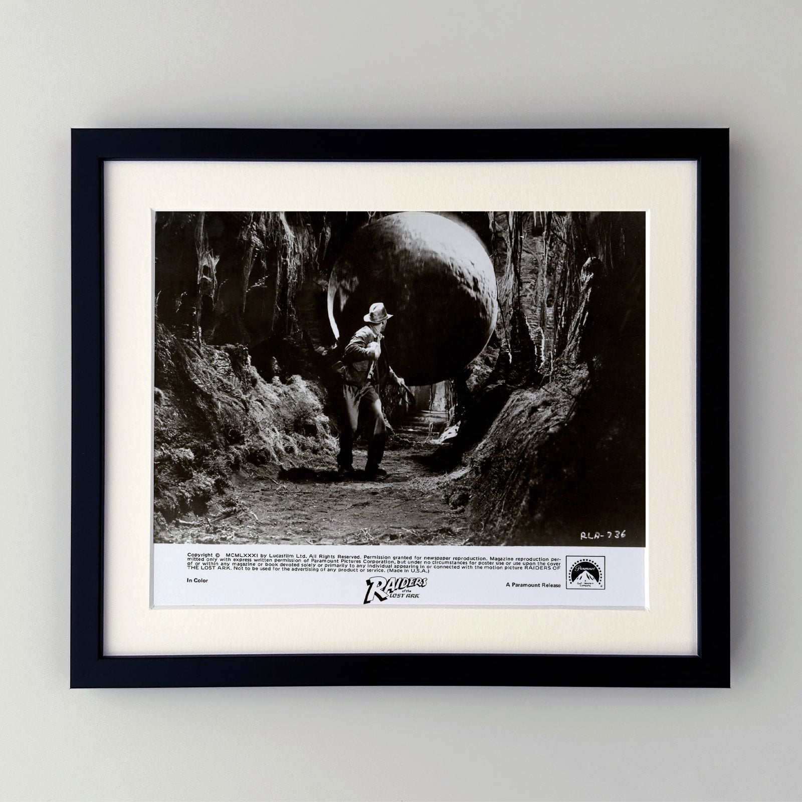 Raiders of the Lost Ark 1981 Publicity Film Movie Press Still Framed