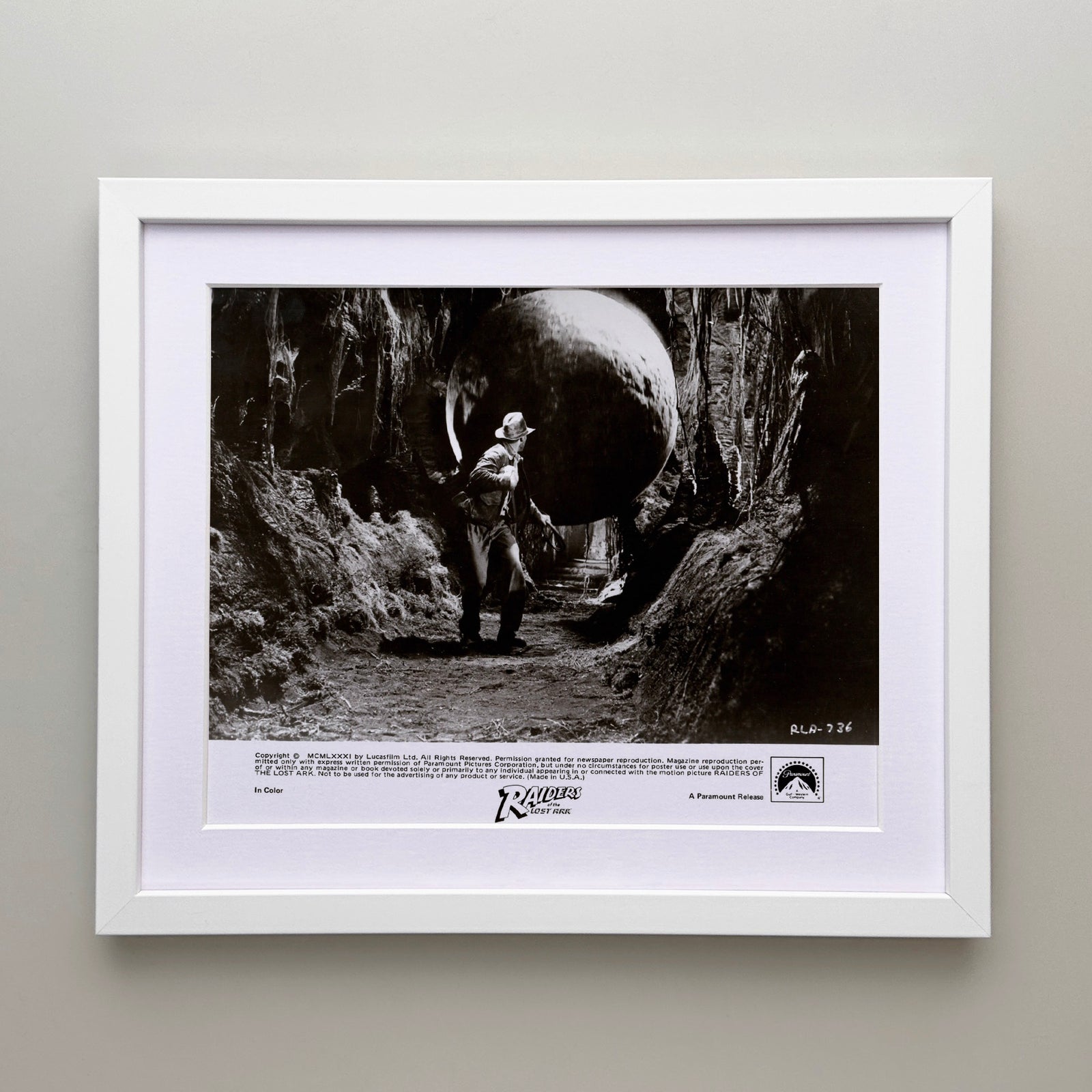 Raiders of the Lost Ark 1981 Publicity Film Movie Press Still Framed