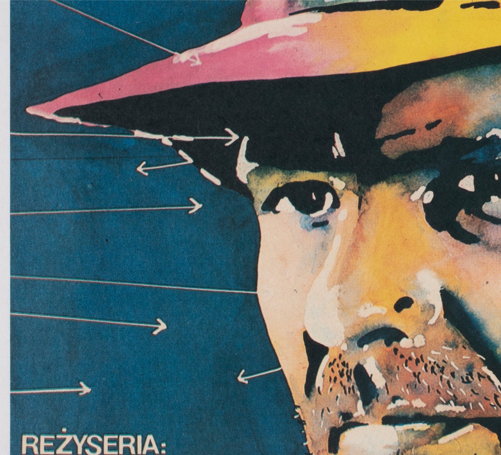 Raiders of the Lost Ark 1983 Polish Film Poster, Miroslaw Lakomski