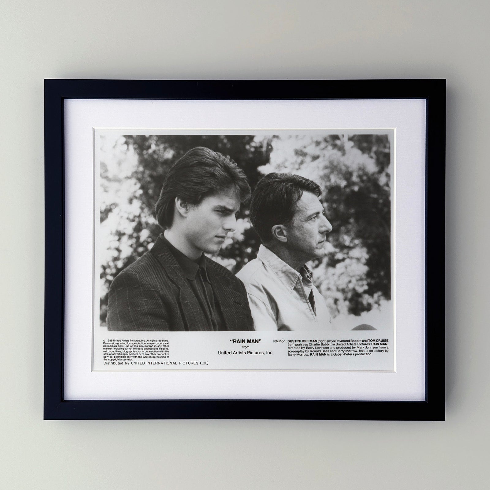 Rain Man 1988 Film Movie Press Publicity Still Framed