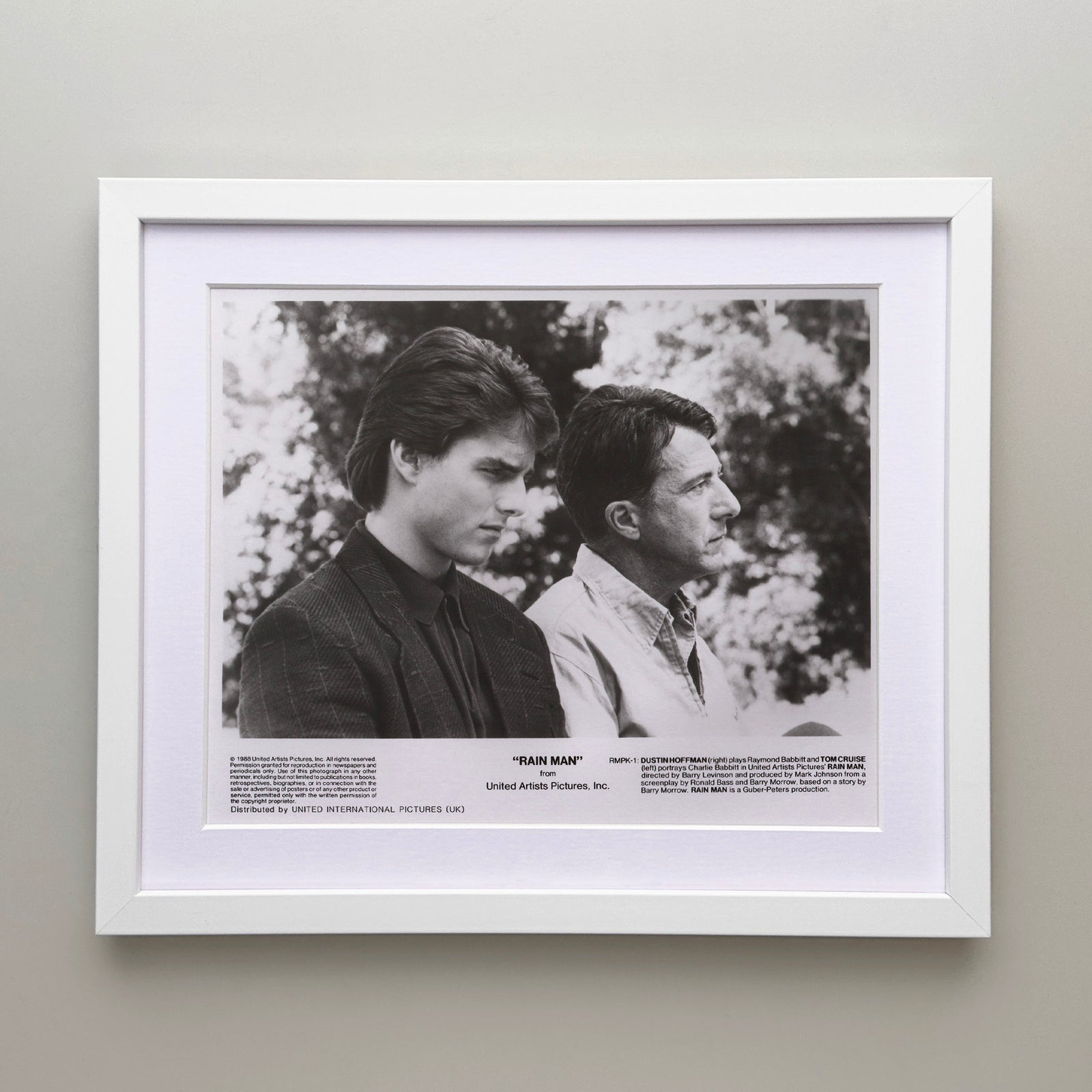 Rain Man 1988 Film Movie Press Publicity Still Framed