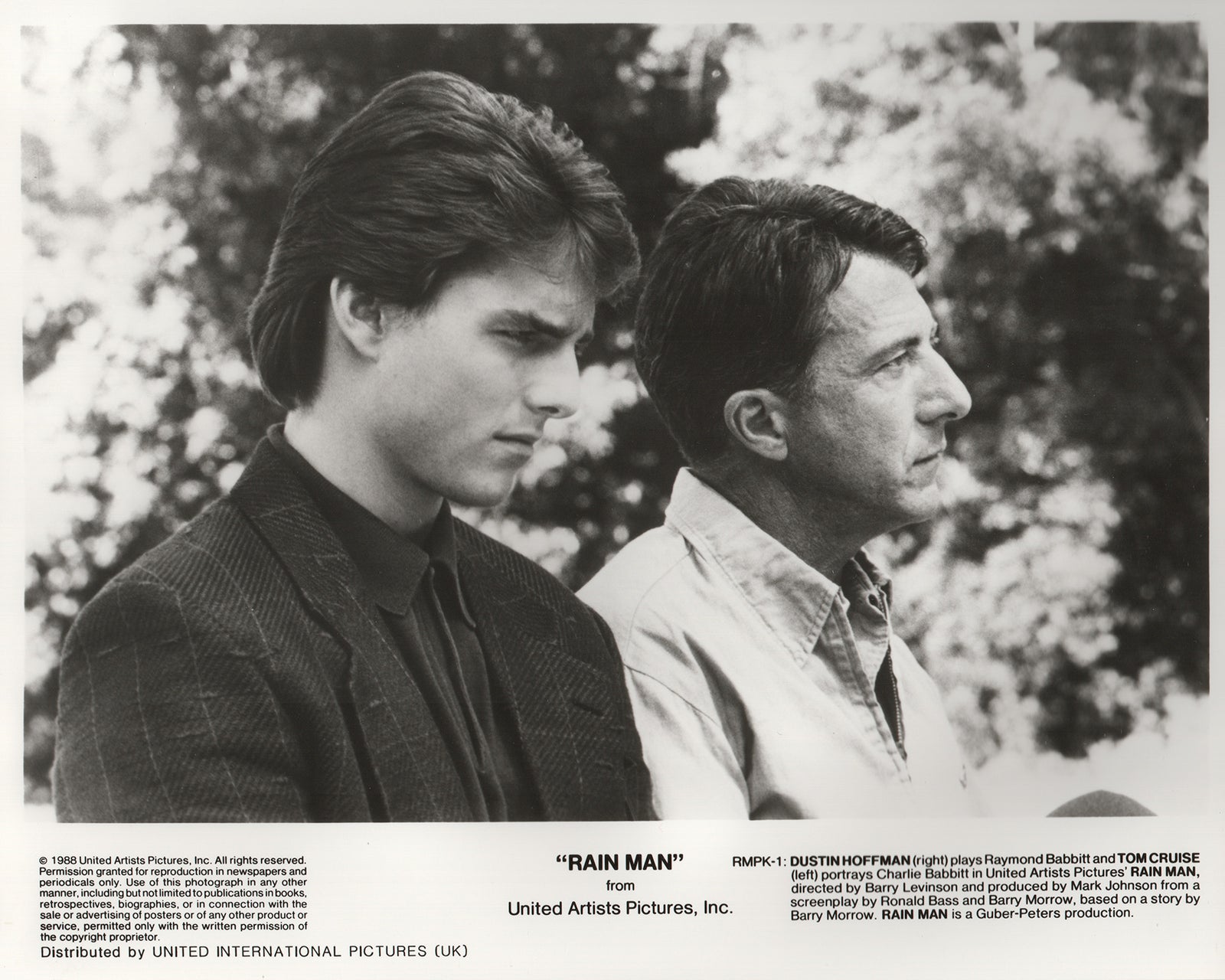 Rain Man 1988 Film Movie Press Publicity Still Framed