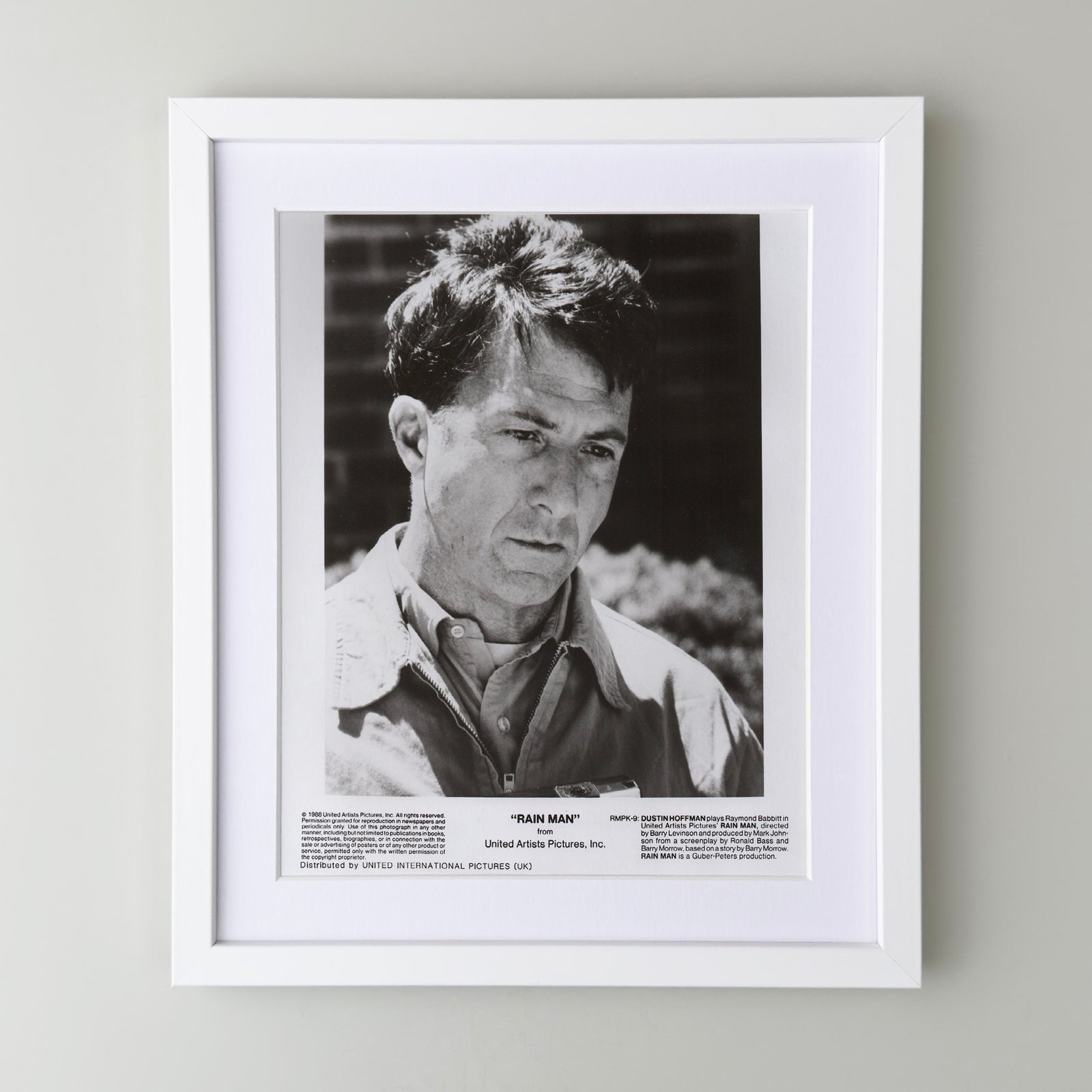 Rain Man 1988 Film Movie Press Publicity Still Framed
