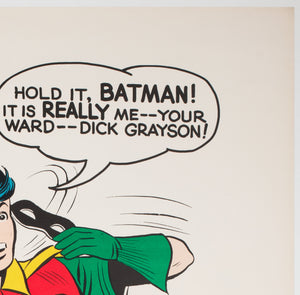 Batman and Robin Vintage 1966 US Poster, Carmine Infantino - detail