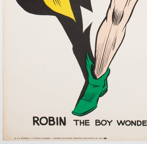 Batman and Robin Vintage 1966 US Poster, Carmine Infantino - detail