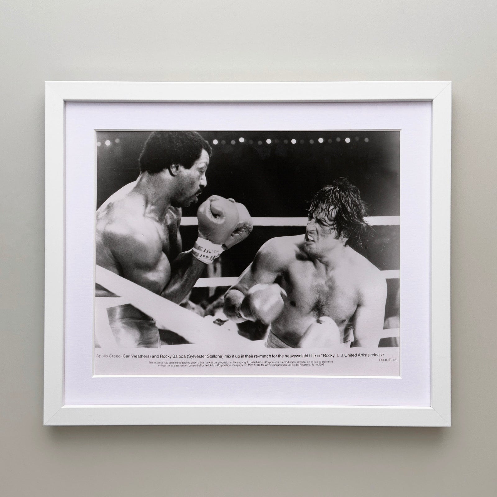 Rocky 2 1979 Film Movie Press Publicity Still Framed
