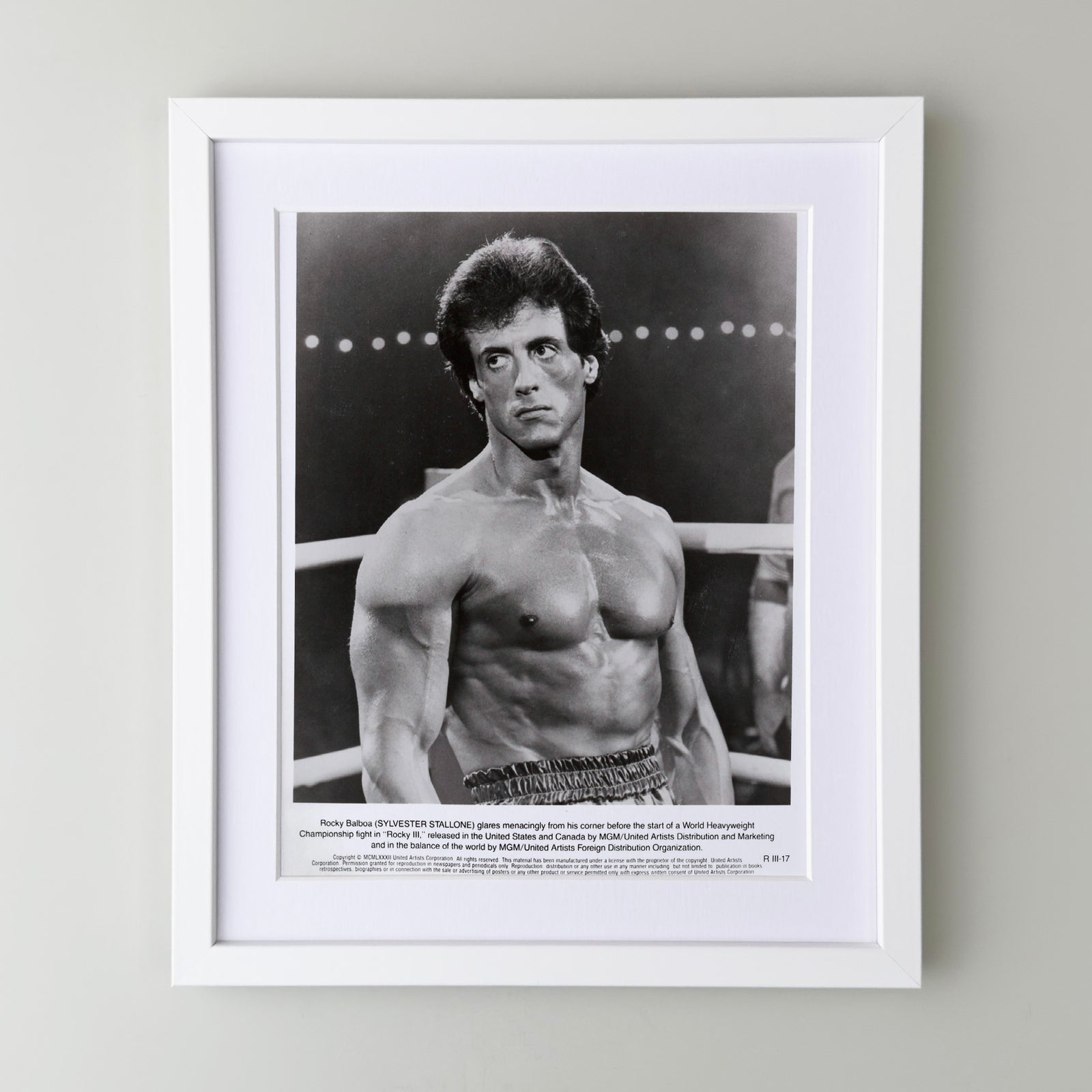 Rocky 3 1982 Publicity Film Movie Press Still Framed