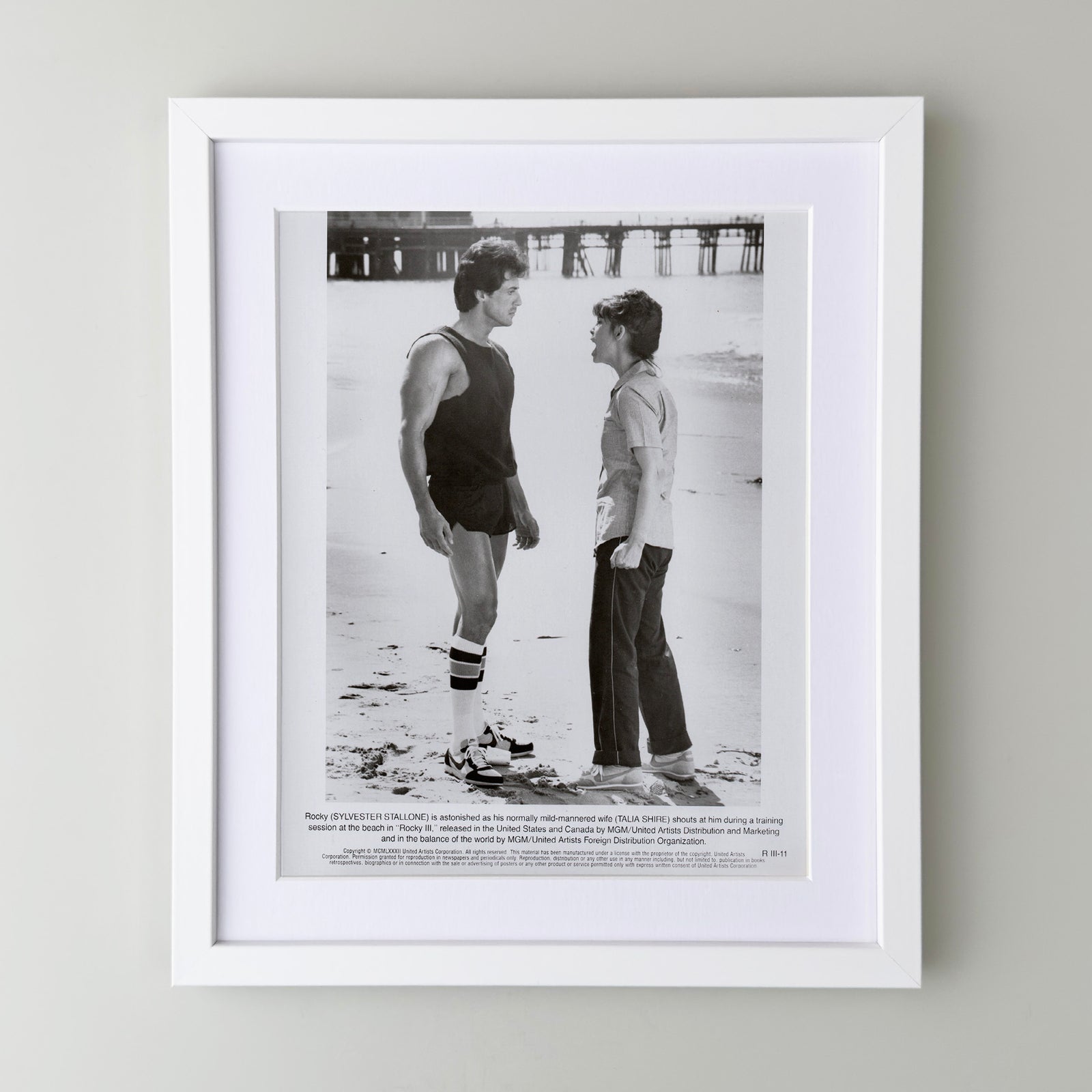 Rocky 3 (1982) Film Movie Press Publicity Still Framed