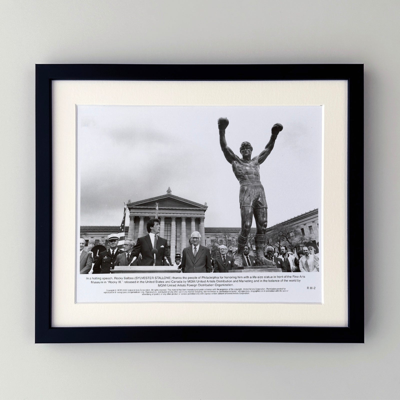 Rocky 3 1982 Publicity Film Movie Press Still Framed