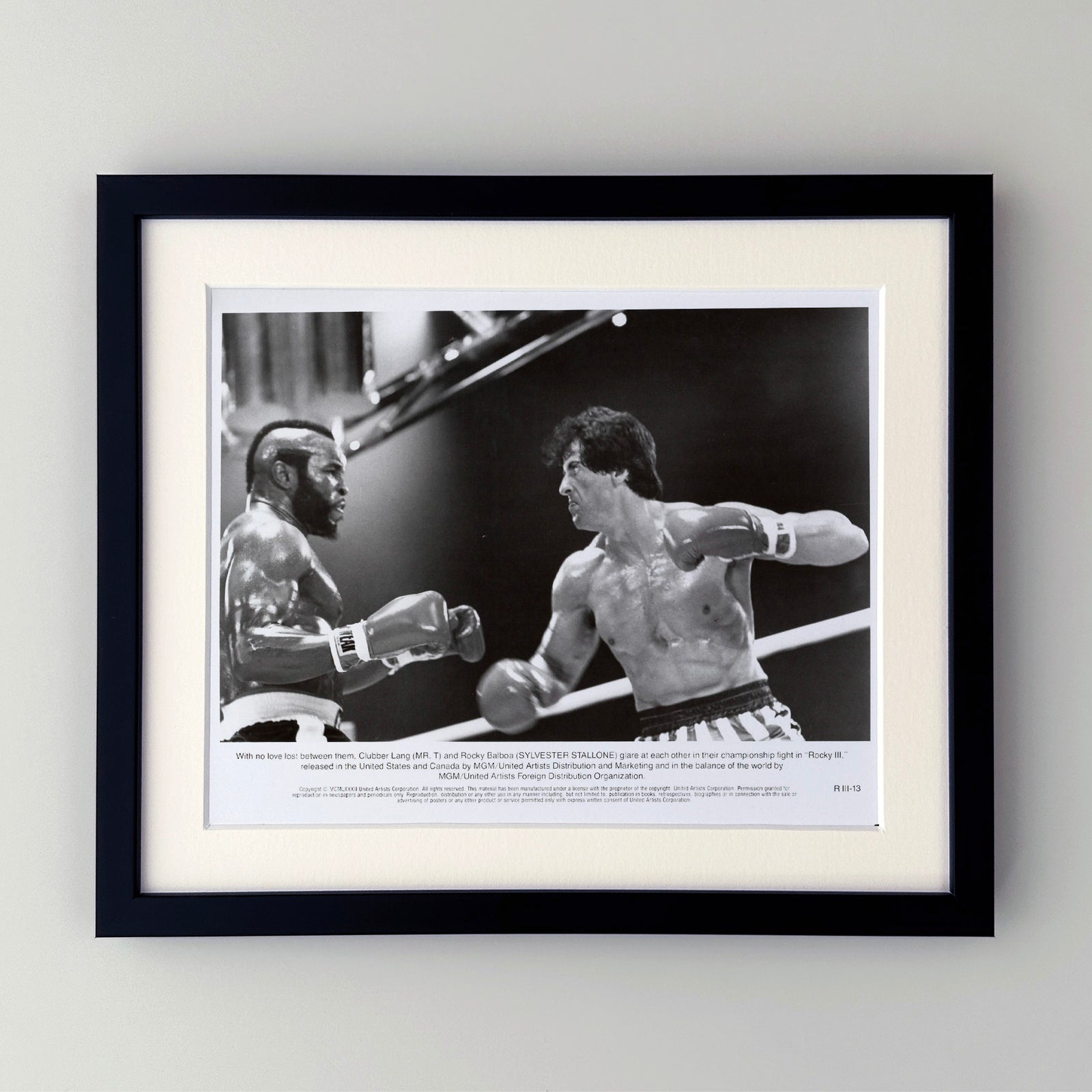 Rocky 3 1982 Publicity Film Movie Press Still Framed
