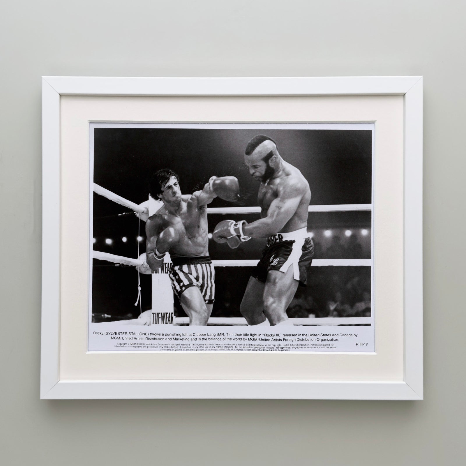 Rocky 3 1982 Publicity Film Movie Press Still Framed
