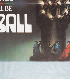Rollerball 1975 Rolled UK Quad Film Movie Poster, Bob Peak - detail