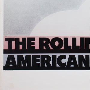 Rolling Stones 1972 Tour Music Poster, John Pasche - detail