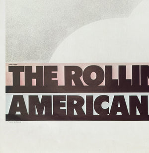 Rolling Stones 1972 Tour Music Poster, John Pasche - detail