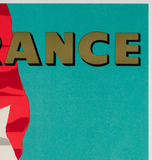 SS France Cie Gle Transatlantique French Line 1961 Travel Poster, Jean Jacquelin - detail