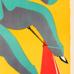 Safety First 1924 Swedish Film Poster Curt Peters - detail