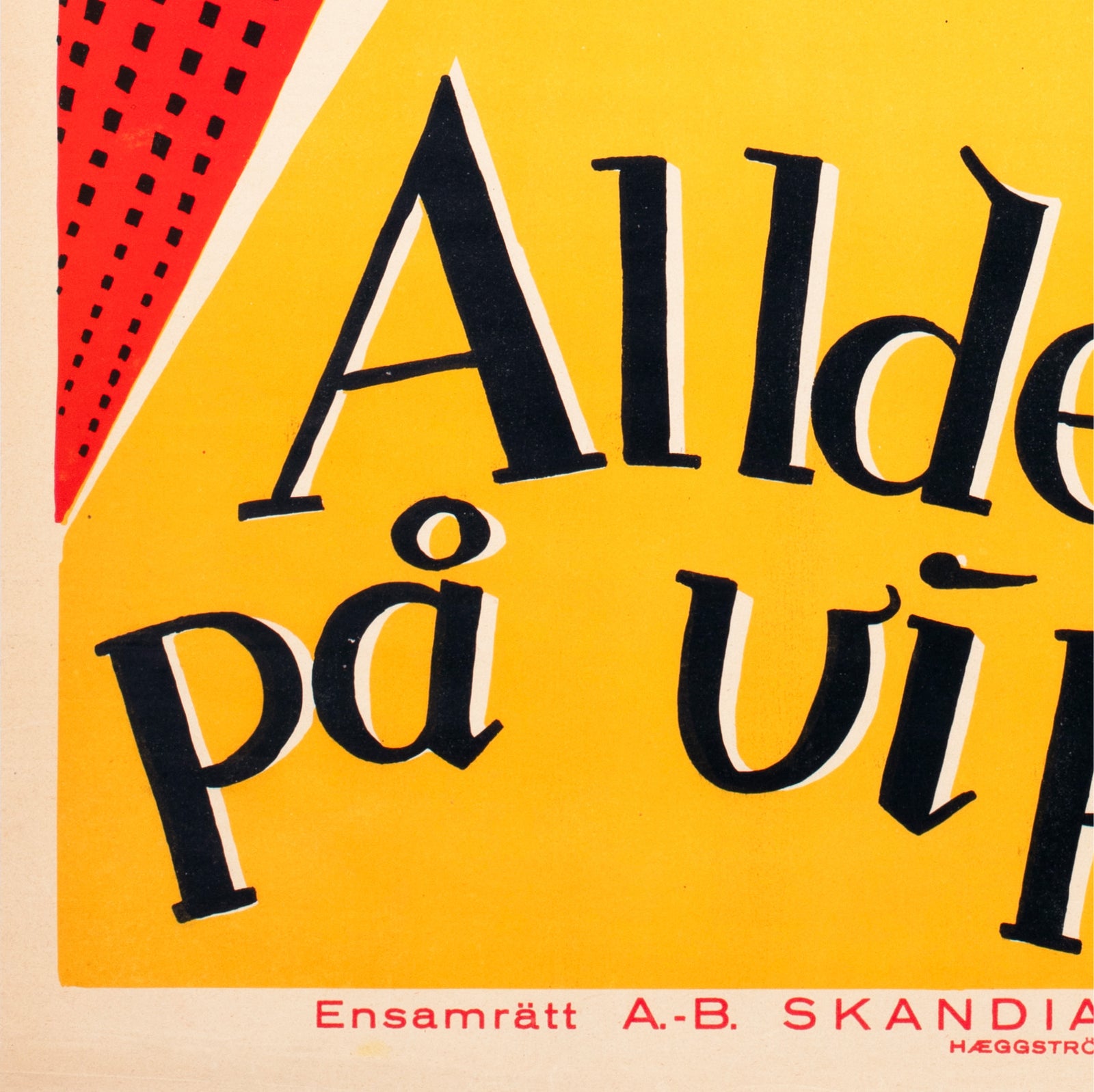 Safety Last 1924 Swedish Film Poster Curt Peters - detail