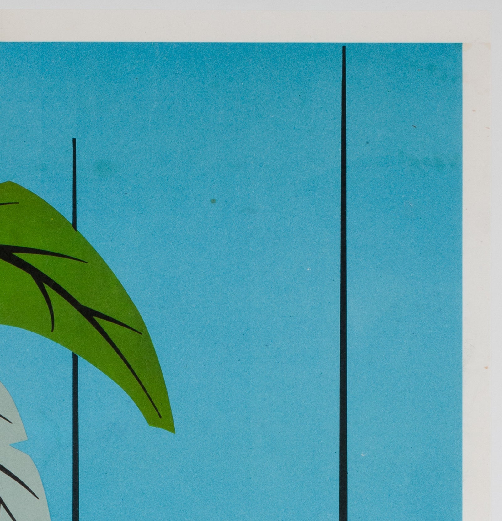 Sainte Maxime Cote d'Azur 1960s French Travel Poster, Bernard Thonus - details