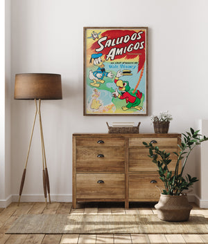 Saludos Amigos c1950 French Moyenne Film Poster