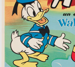 Saludos Amigos c1950 French Moyenne Film Poster - detail