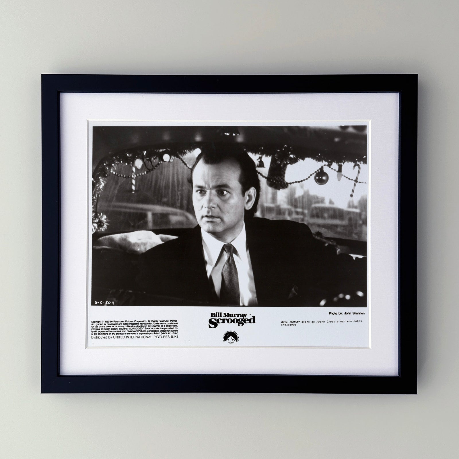 Scrooged 1988 Publicity Film Movie Press Still Framed