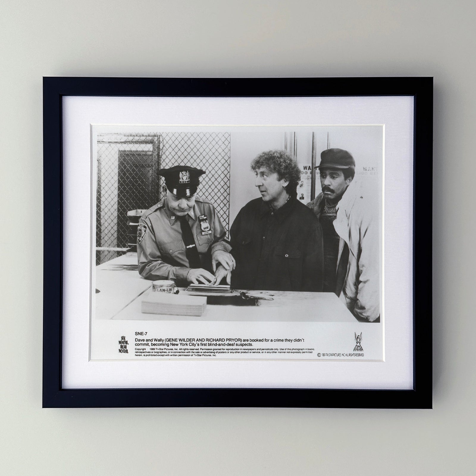 See No Evil Hear No Evil 1989 Film Movie Press Publicity Still Framed