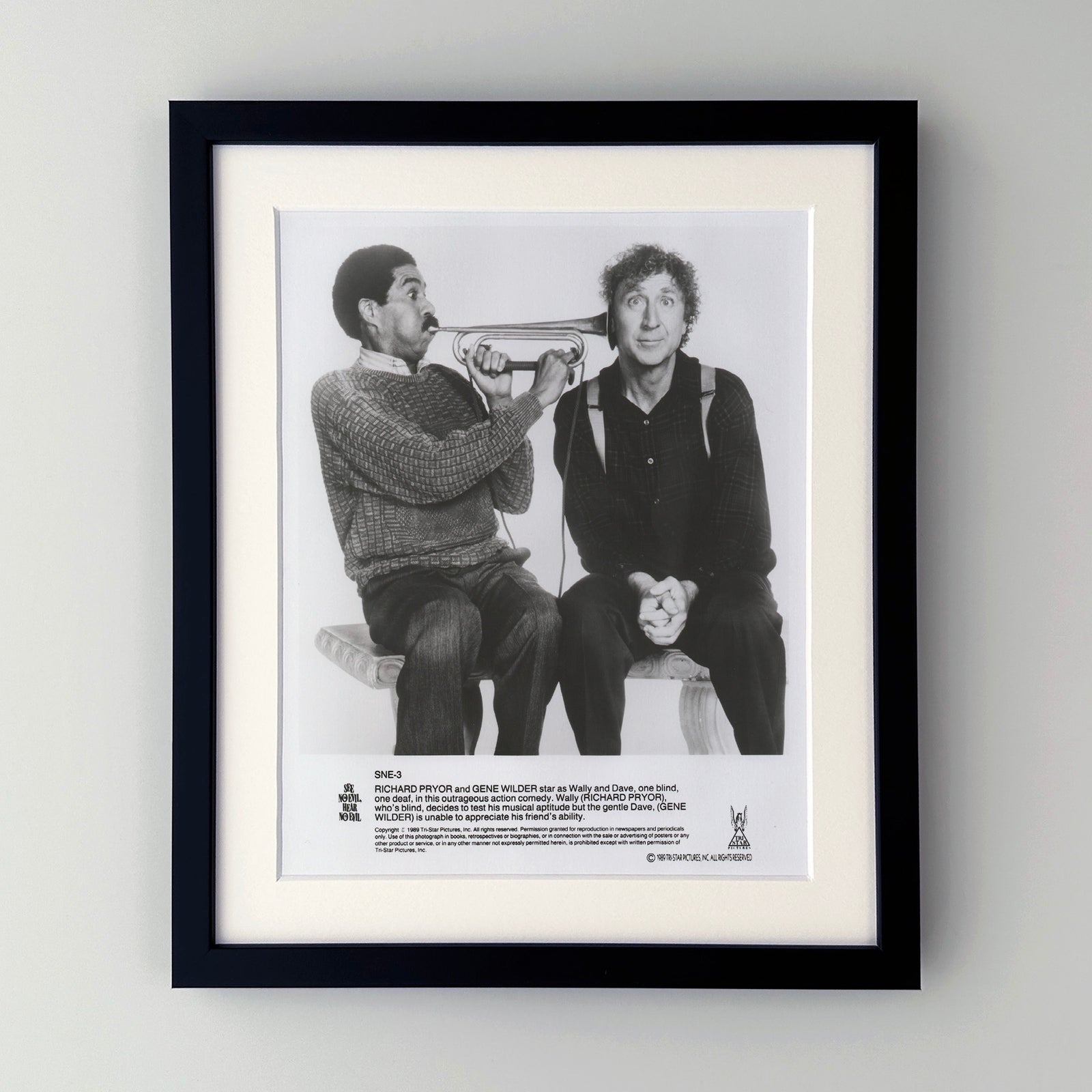 See No Evil Hear No Evil 1989 Film Movie Press Publicity Still Framed