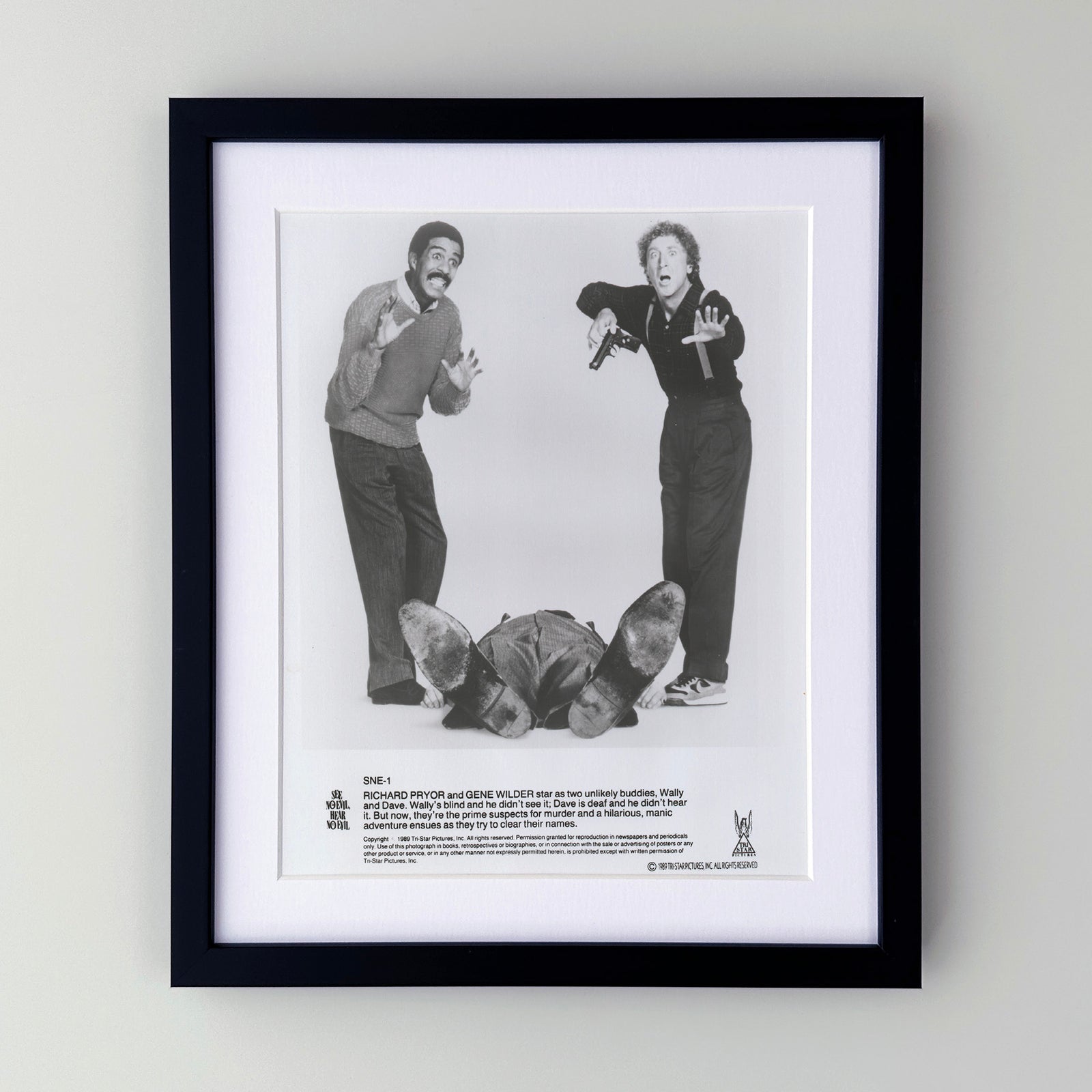 See No Evil Hear No Evil 1989 Film Movie Press Publicity Still Framed