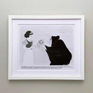 Snow White and the Seven Dwarfs 1937 Film Movie Press Publicity Still Framed