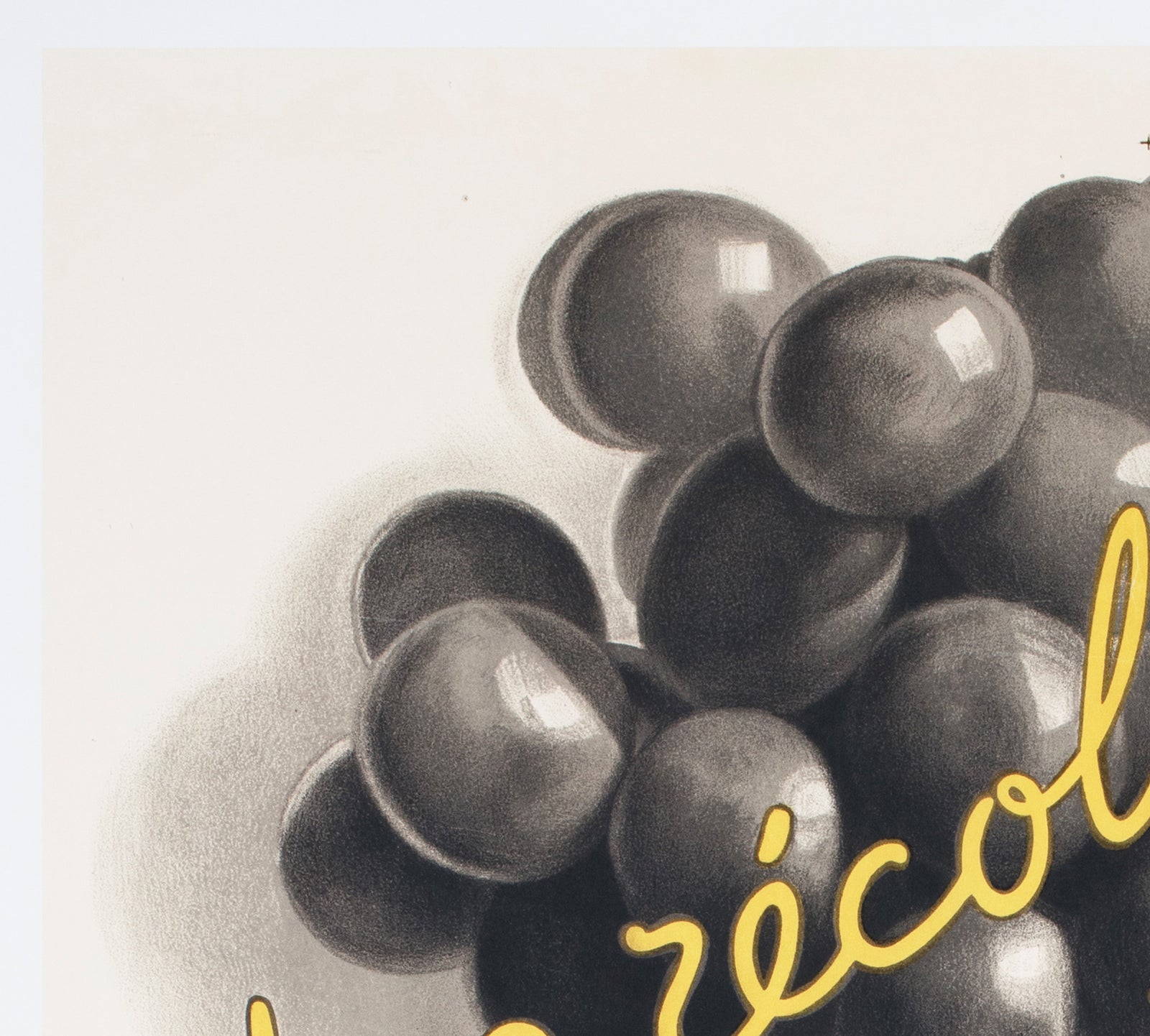Soufre Gre Bordeaux 1933 French Wine Advertising Poster Leon Dupin - detail