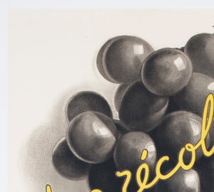 Soufre Gre Bordeaux 1933 French Wine Advertising Poster Leon Dupin - detail