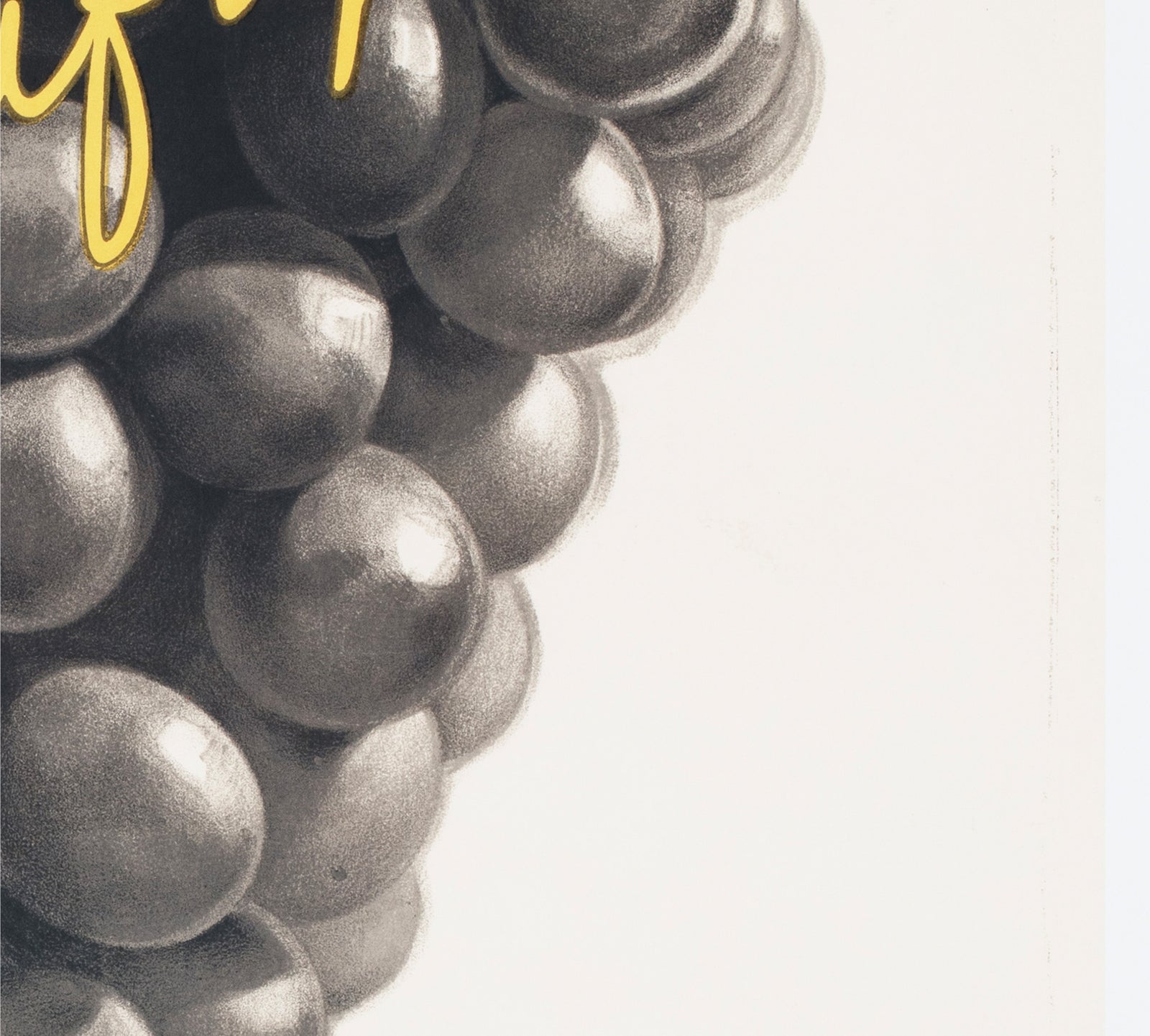 Soufre Gre Bordeaux 1933 French Wine Advertising Poster Leon Dupin - detail
