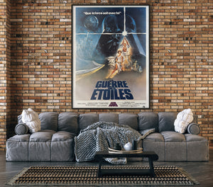 Star Wars 1977 French Grande Film Movie Poster, Tom Jung