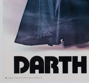 Star Wars Darth Vader 1977 Vintage Factor Inc Commercial Poster - detail