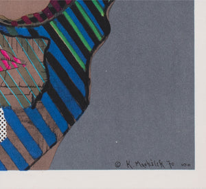 Stolen Kisses 1970 Czech A3 Film Poster Karel Machalek - detail