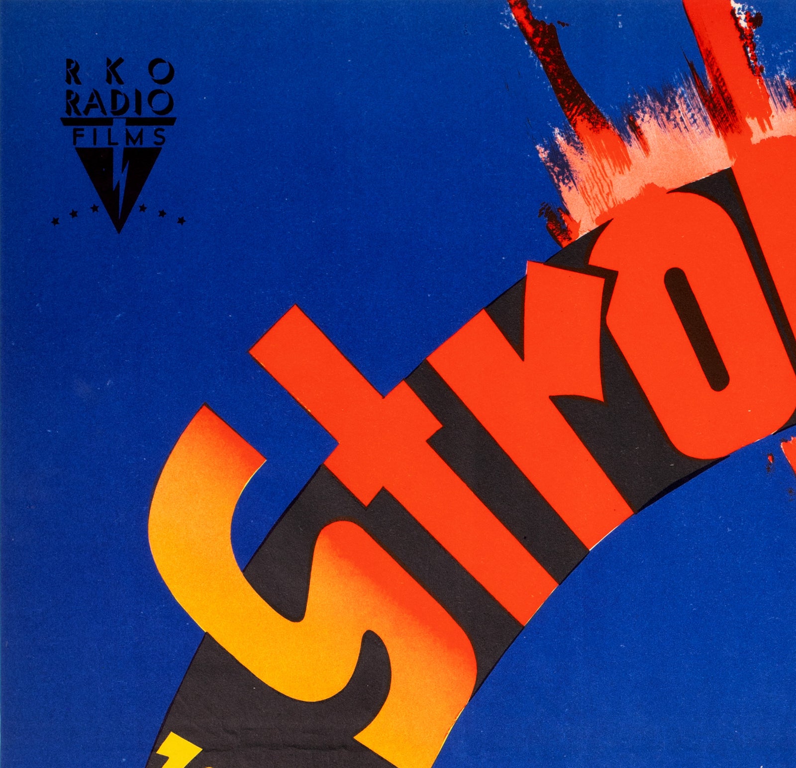 Stromboli 1950 Swedish Film Poster Gösta Åberg - detail