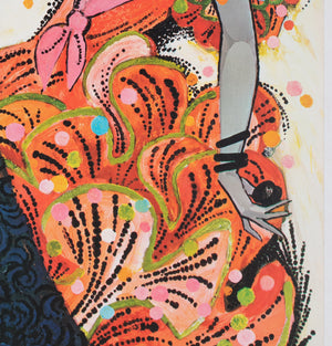 TWA Spain 1960s Airline Travel Advertising Poster, David Klein - detail