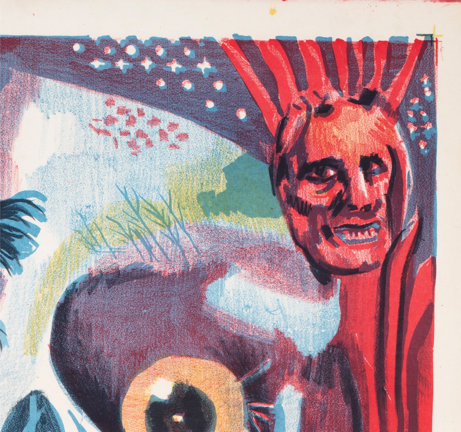 Tales From The Crypt 1974 Egyptian Film Poster - detail