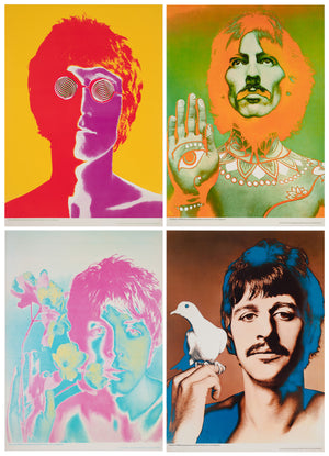 The Beatles 1967 Special Look Magazine Offset Lithographs Posters, Avedon