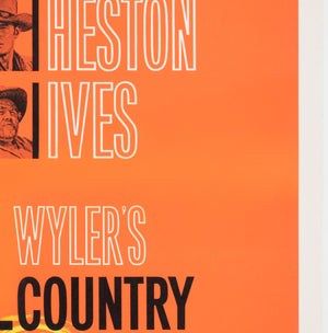 The Big Country 1958 US 1 Sheet Style B Film Movie Poster, Saul Bass - detail