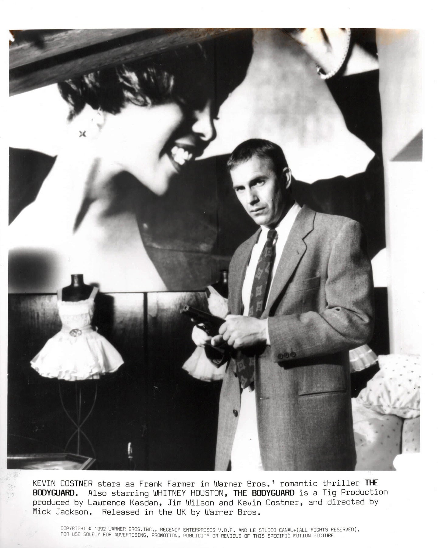 The Bodyguard 1992 Publicity Film Movie Press Still Framed