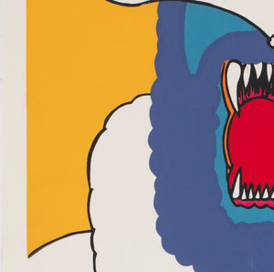 The Call of the Wild c1975 Cuban Film Movie Poster, Bachs - detail