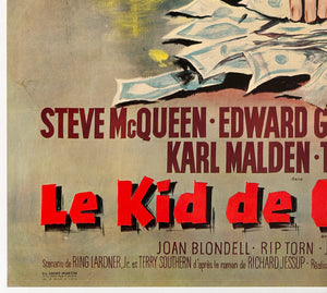 The Cincinnati Kid 1966 French Grande Film Movie Poster, Georges Allard - detail