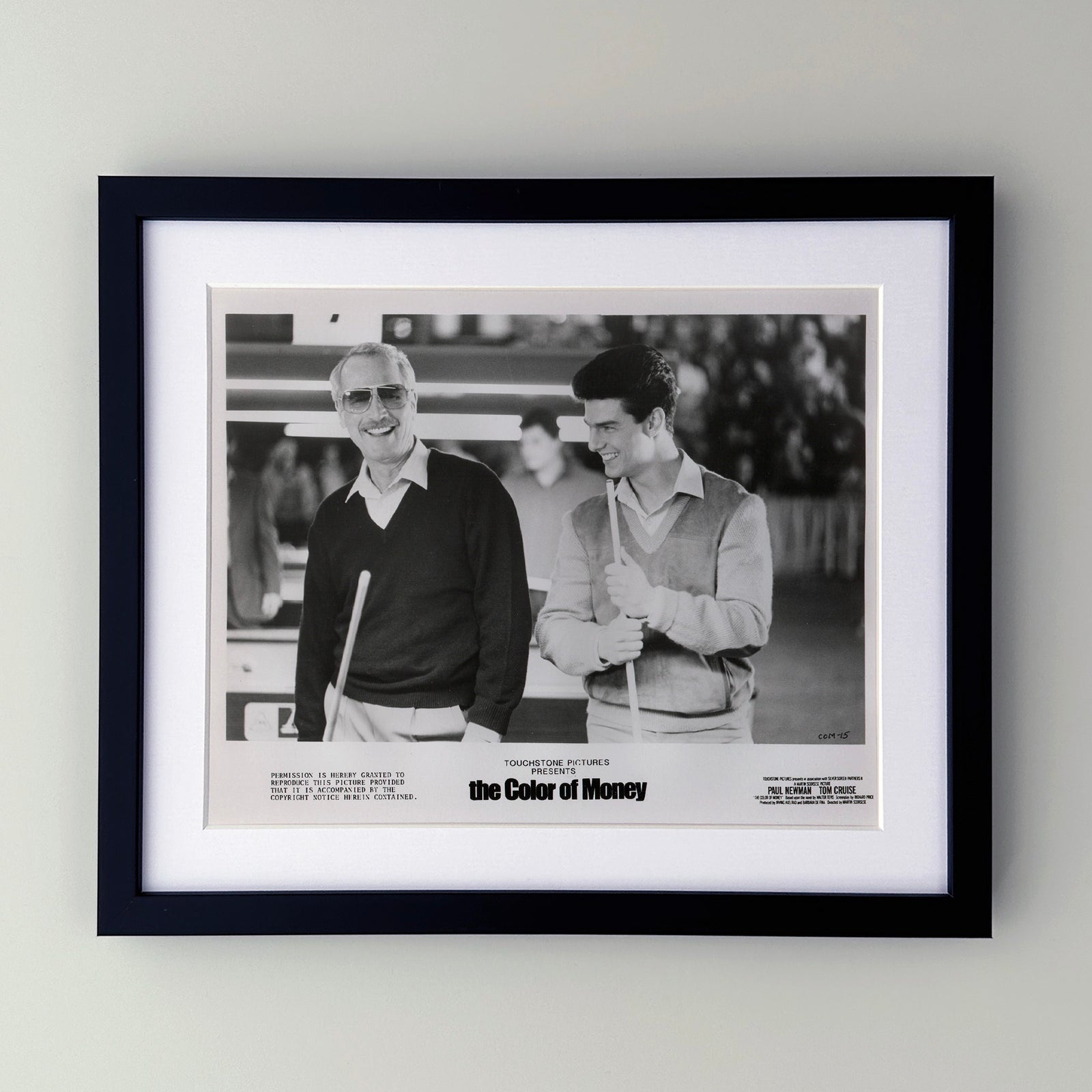 The Color of Money 1986 Film Movie Press Publicity Still Framed