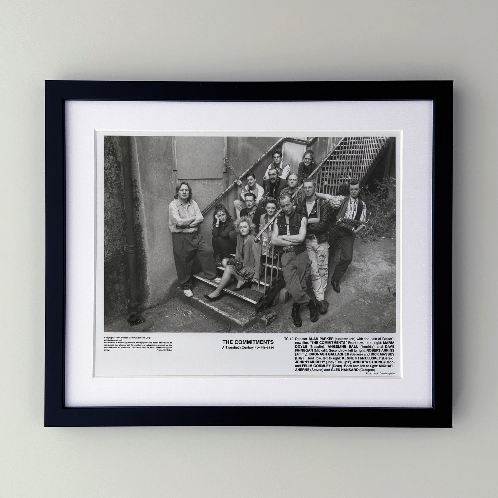 The Commitments 1991 Film Movie Press Publicity Still Framed