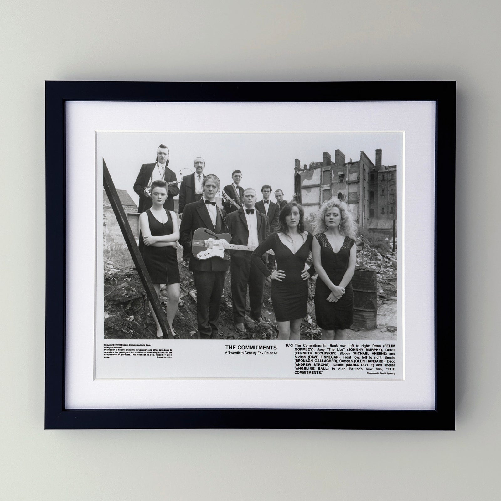 The Commitments 1991 Film Movie Press Publicity Still Framed