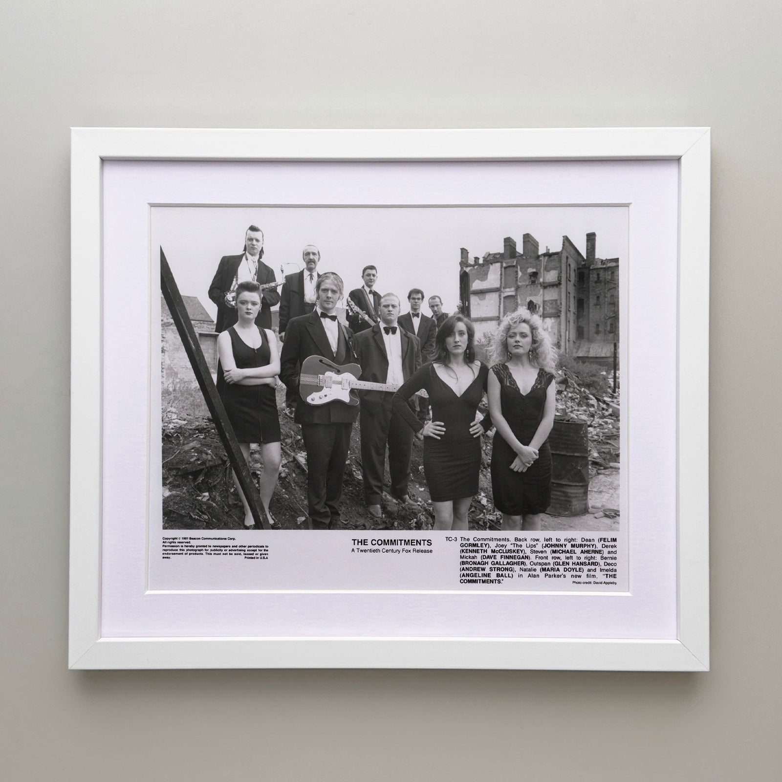 The Commitments 1991 Film Movie Press Publicity Still Framed