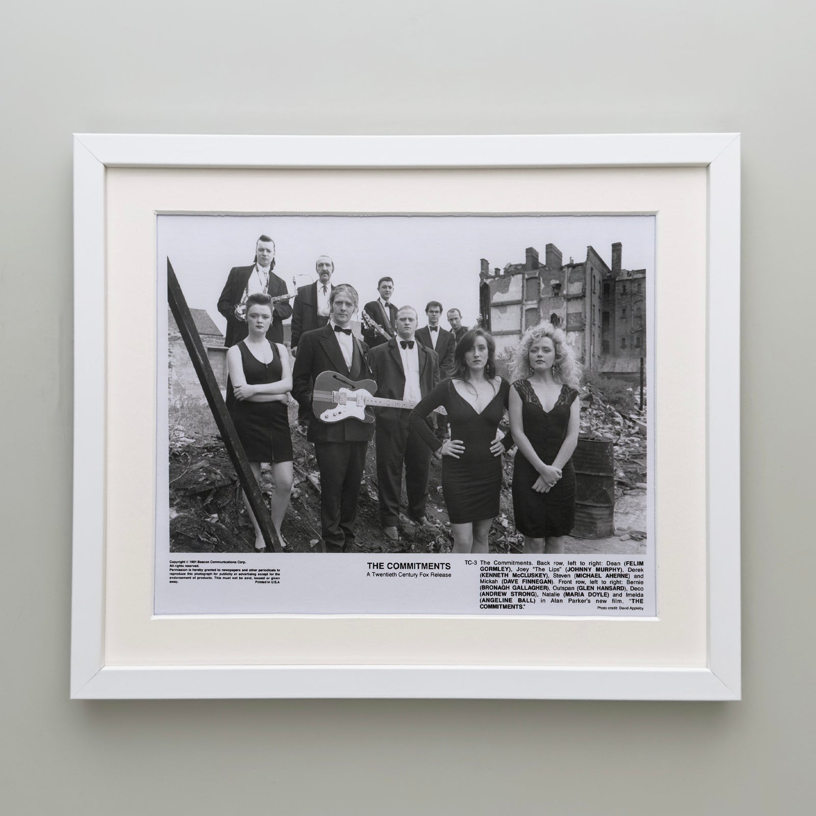The Commitments 1991 Film Movie Press Publicity Still Framed