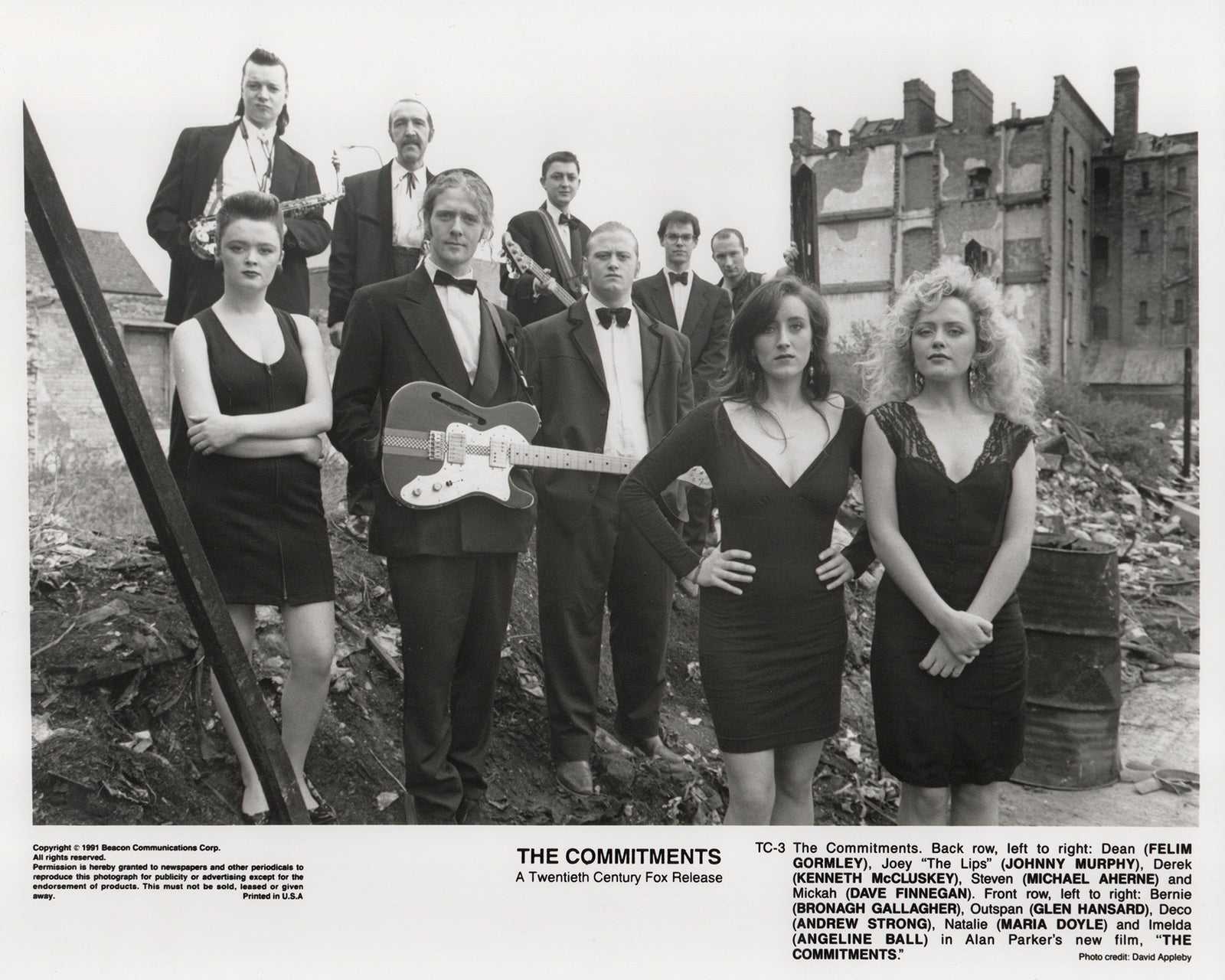 The Commitments 1991 Film Movie Press Publicity Still Framed